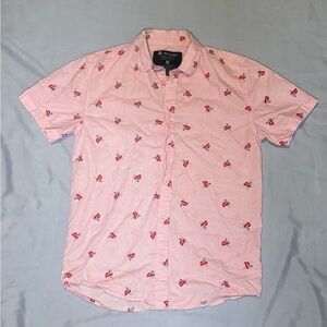 Men’s Sony Playstation Button Up Shirt, Sz M